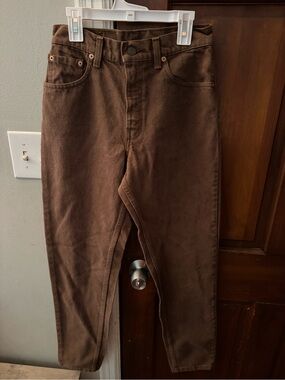 Vintage Y2K Levi’s 550 Relaxed Fit Tapered Leg Brown Women’s Jeans Size 5